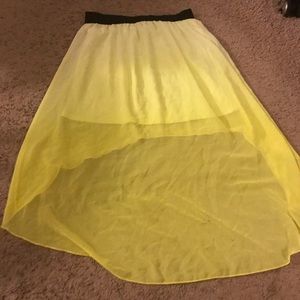 High-low skirt